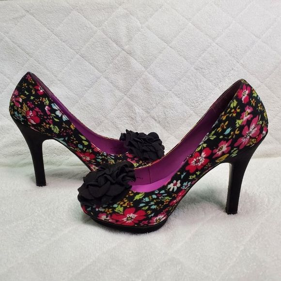 Madden Girl Multi-Color Salza Platform Pump Size 6.5 - Picture 3 of 9